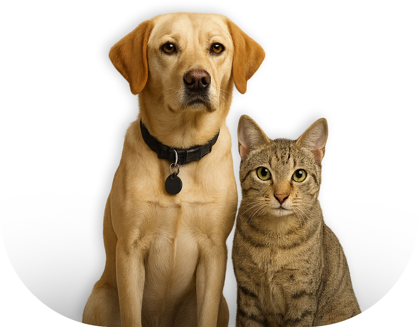 Una ilustración de un perro y un gato hecha con inteligencia artificial